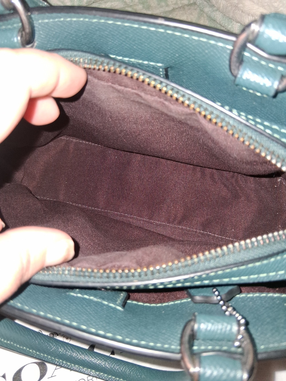 Coach Mini Lillie Carryall- Structured Leather Shoulder Bag - Picture 5 of 8